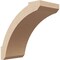 Ekena Millwork 3-inch W x 6-inch D x 6-inch H Lafayette Rough Cedar Woodgrain TimberThane Knee Brace, Primed BRCUR03X06X06LFTRCPR - alternate 1